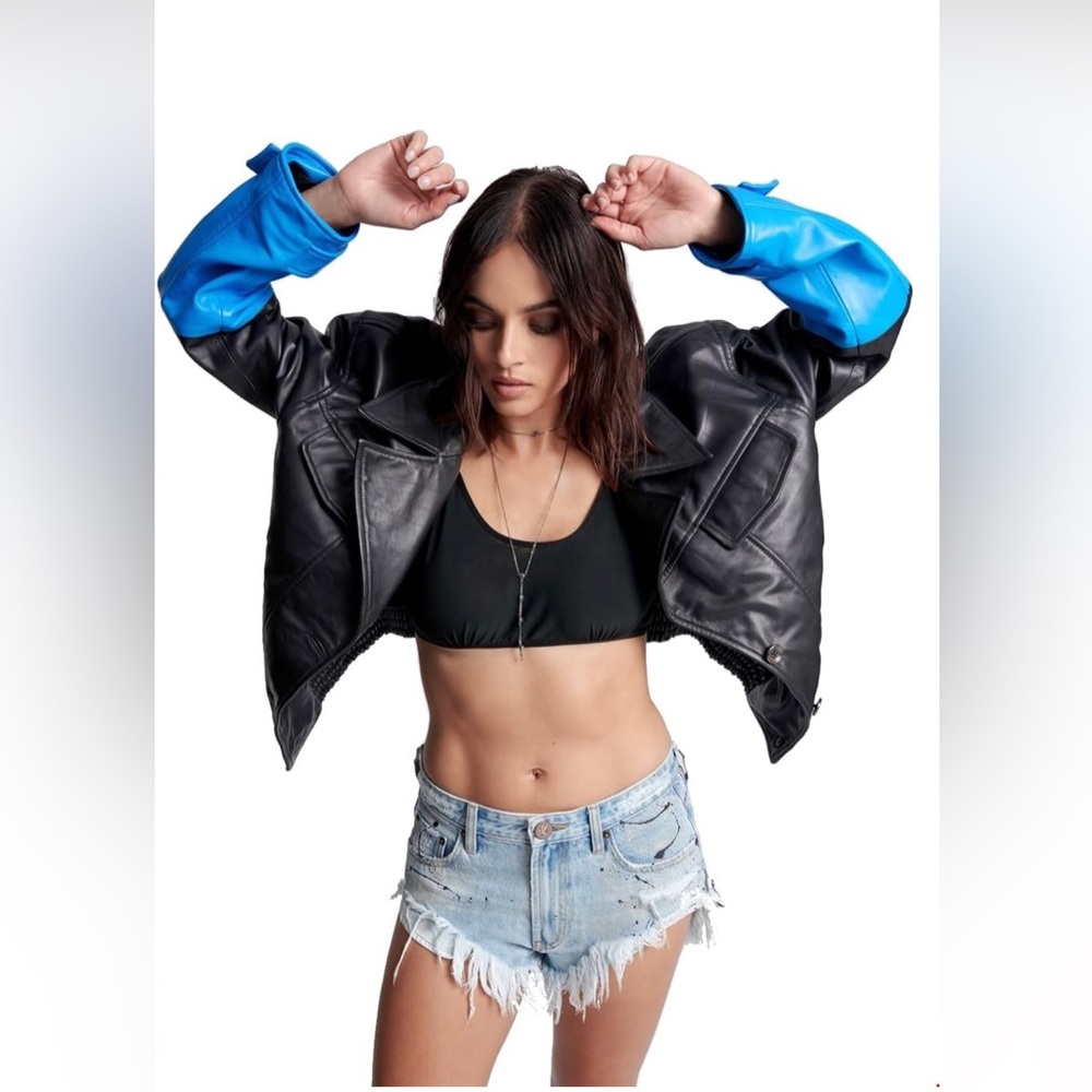 One Teaspoon Rivet Bonitas Low Waist Denim Shorts